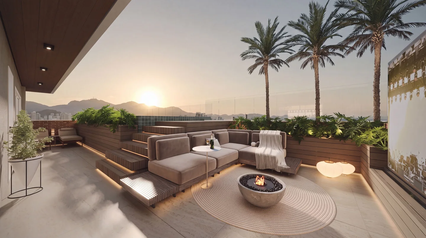 Lounge do rooftop — Bossa Itapoá